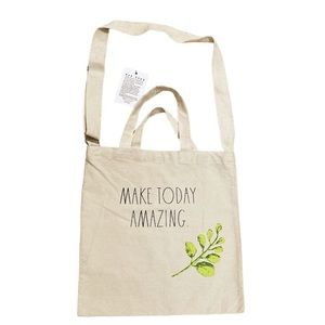 NWT Rae Dunn Canvas MAKE TODAY AMAZING Book/Tote Bag 🍃